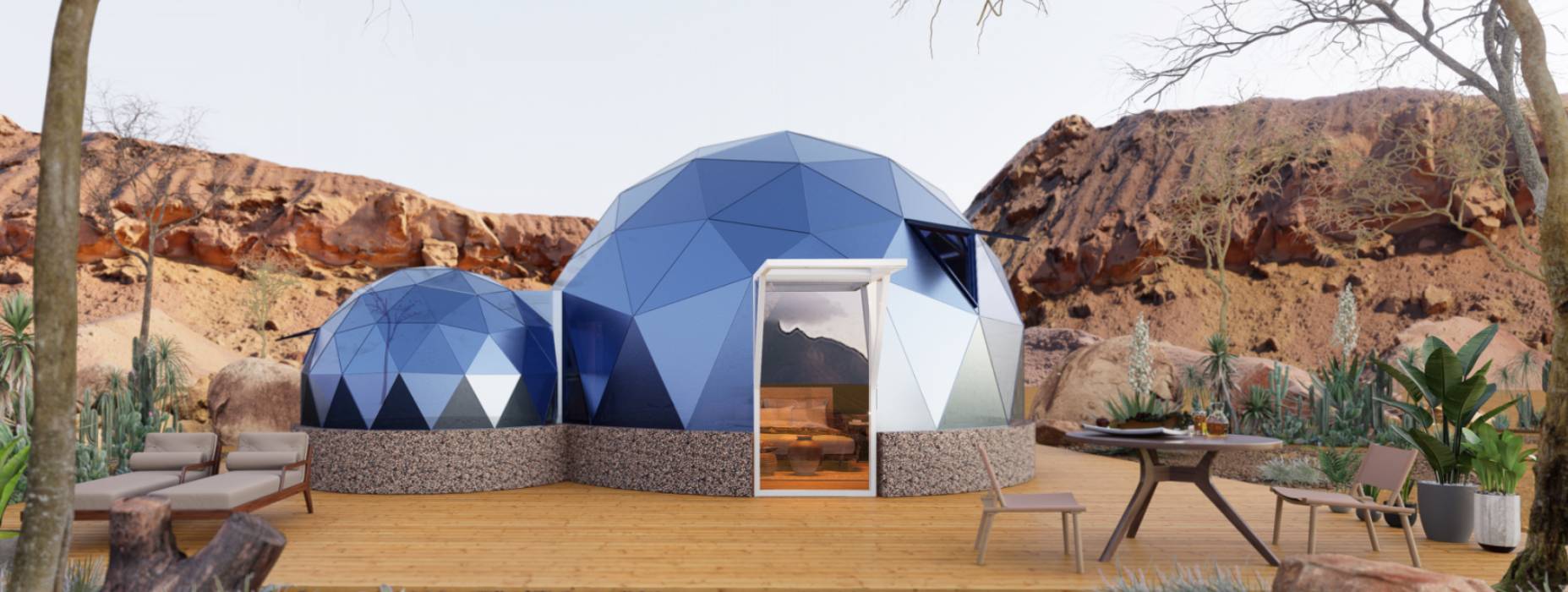 宁明县球形智能光伏玻璃星空房